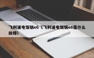 飞利浦电饭锅e6（飞利浦电饭锅e6是什么故障）
